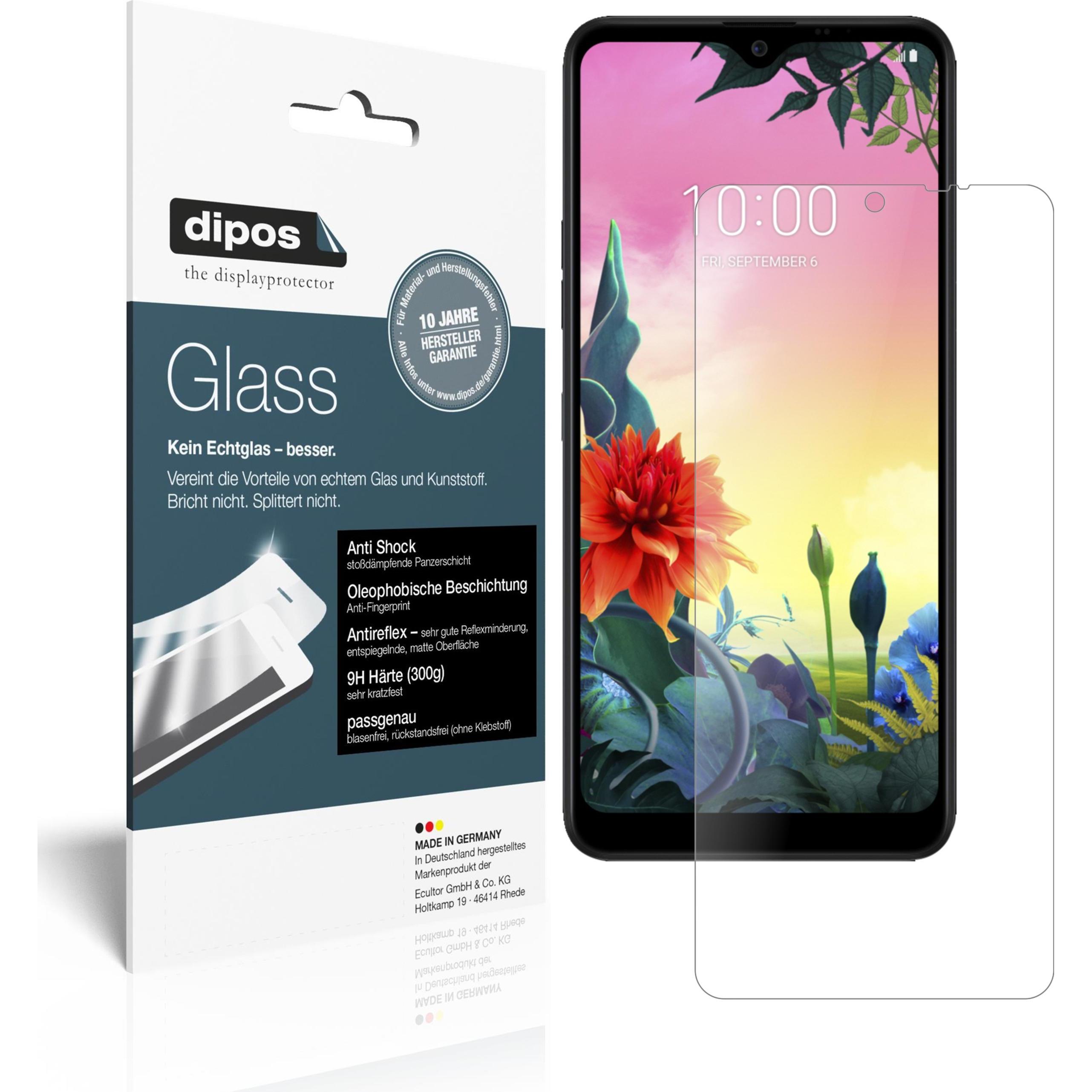 Dipos Displayschutz Anti-Shock (2 Stück, LG K50s), Smartphone Schutzfolie, Transparent