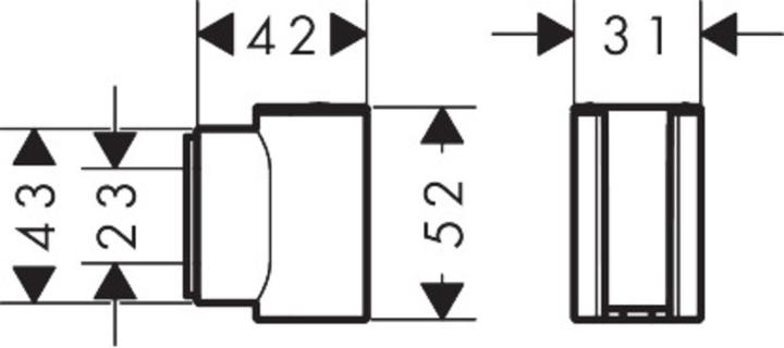 Image du produit hansgrohe Porter Fine Support de douche, 28885000, 28885000