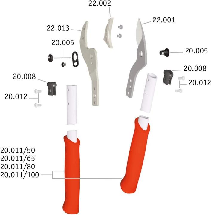 Produktbild Löwe Profi Astschere Amboss 22.050, 50cm
