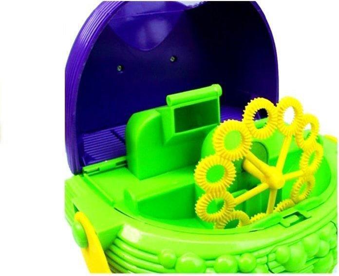 Produktbild Lean Toys Soap bubble machine with lighting and special liquid