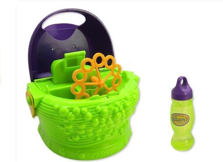 Produktbild Lean Toys Soap bubble machine with lighting and special liquid