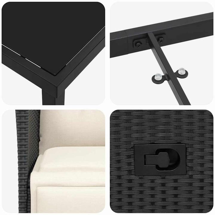 Produktbild vidaXL Garten Essgruppe (80 x 160 x 73 cm)