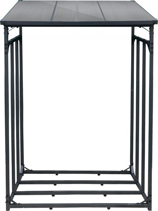 Produktbild Toboli Kaminholzregal Aussen 130x70x185cm mit Schutzhülle Brennholz Wetterschutz