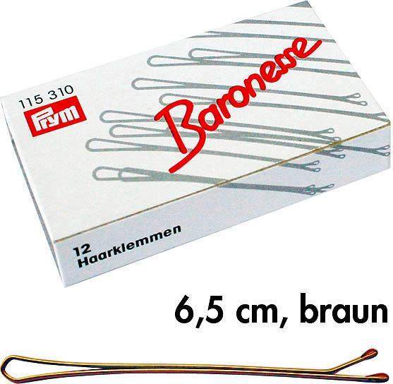 Image du produit Baronesse Pinces 120 boîtes 6,5cm marron (12 pcs)