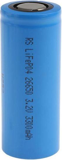 Image du produit RS PRO Batterie au phosphate de lithium 26650, 3.2V / 3.2Ah, connecteur standard (1 pcs, 26650, 3200 mAh, Batterie)