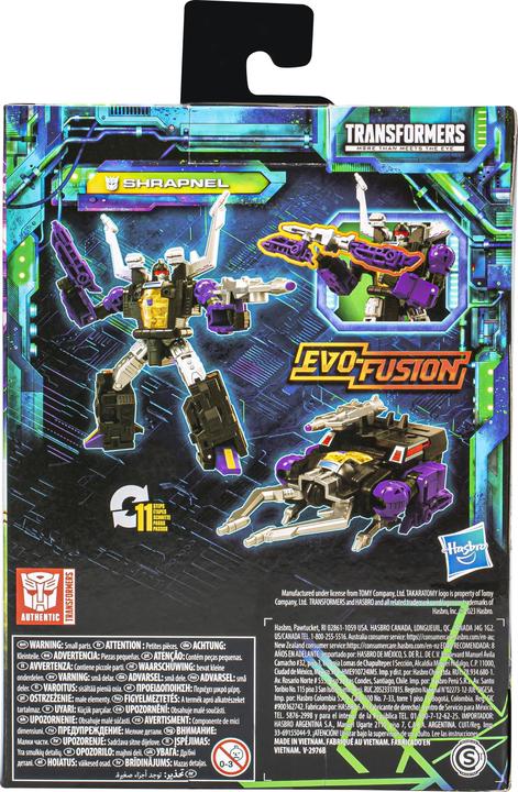 Image du produit Transformers Legacy Evolution Deluxe-Class Shrapnel, figurine de 14 cm
