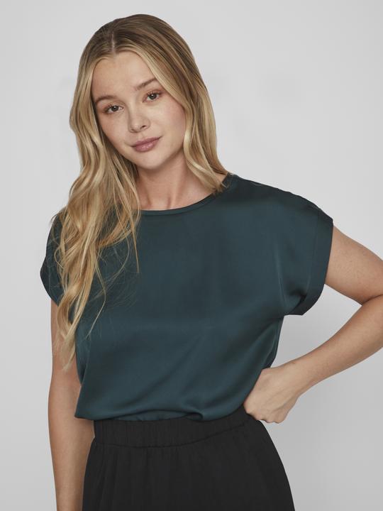 Actual product image Vila Round neckline top with short sleeves (34)
