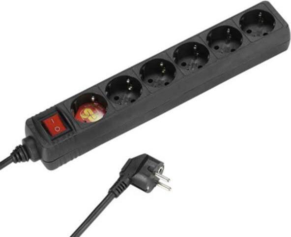 Produktbild Vivanco 6-fach Steckdosenleiste,Schalter, 1,5mm²,1,40m (6x, CEE 7/3, 1.40 m)