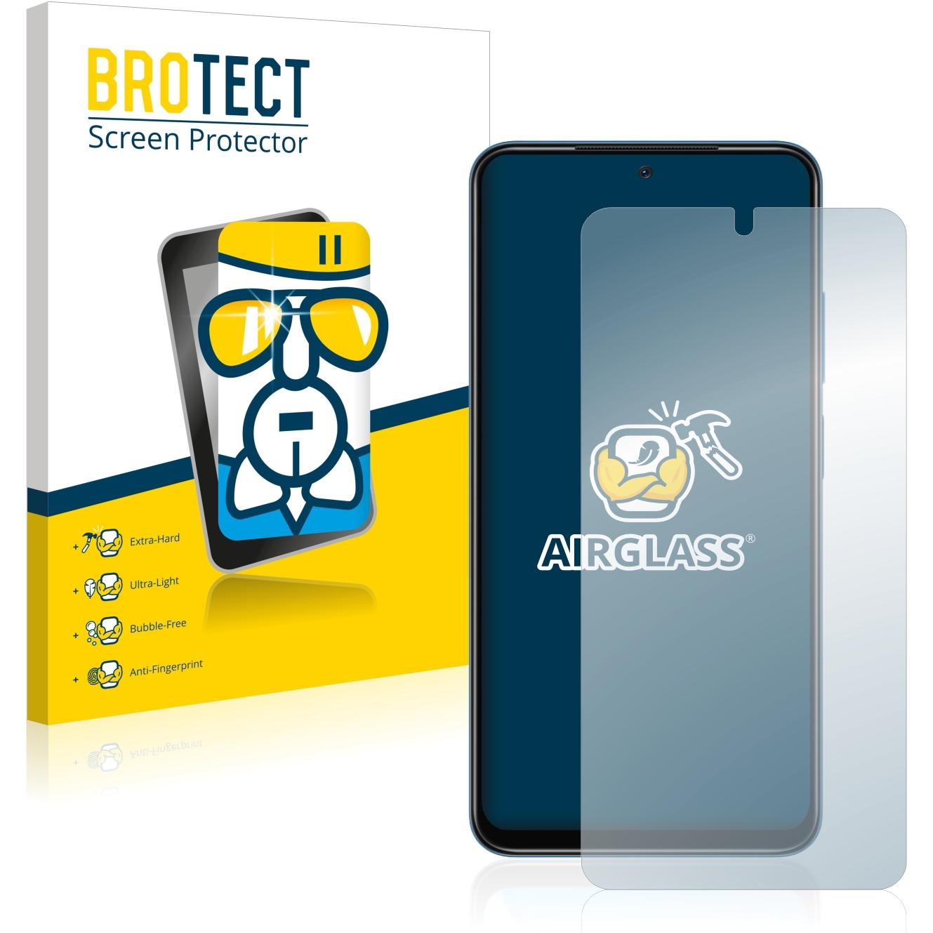 BROTECT AirGlass Panzerglasfolie (1 Stück, Xiaomi Redmi Note 11S), Smartphone Schutzfolie, Transparent
