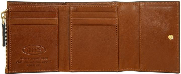 Actual product image Brics Volterra wallet RFID protection leather 11 cm