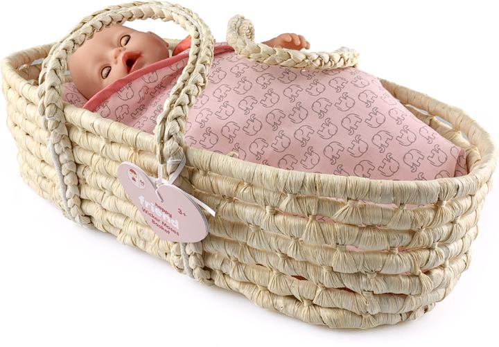 Actual product image happytoys Wicker Moses Basket (504318)