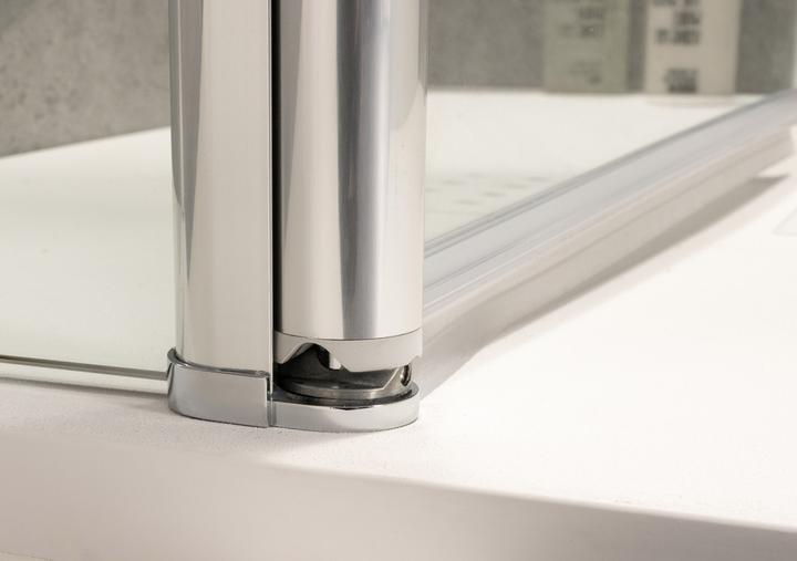 Actual product image Dusbad Shower cubicle/ shower enclosure Shower bath 2 hinged doors on fixed part on the right + shower (75 cm, 75 cm)