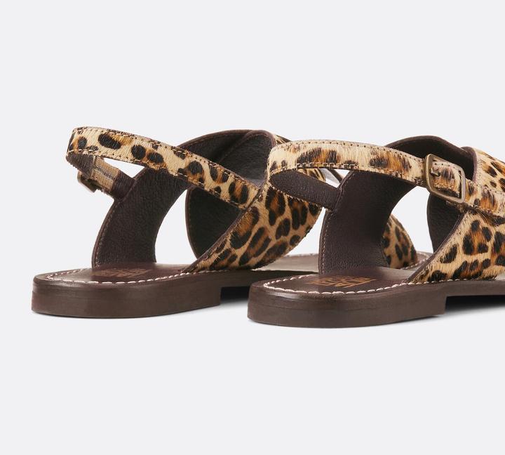 Actual product image La Redoute Collections Signature-Sandalen Laurine mit Leopardenmuster (37)