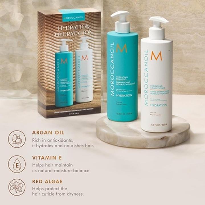 Image du produit Moroccanoil Hydratisierendes Shampoo & Spülung (1000 ml, Shampoing liquide)