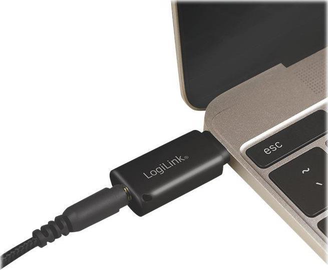 Produktbild LogiLink USB-C zu 3.5 mm (Digital -> Analog)