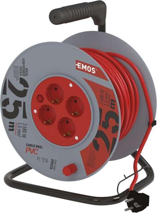 Immagine prodotto Emos Avvolgicavo per uso interno IP20 | Schuko 25 m (25 m, CEE 7/4)