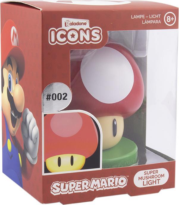 Actual product image Paladone Products Super Mario Lamp Power-Up Mushroom