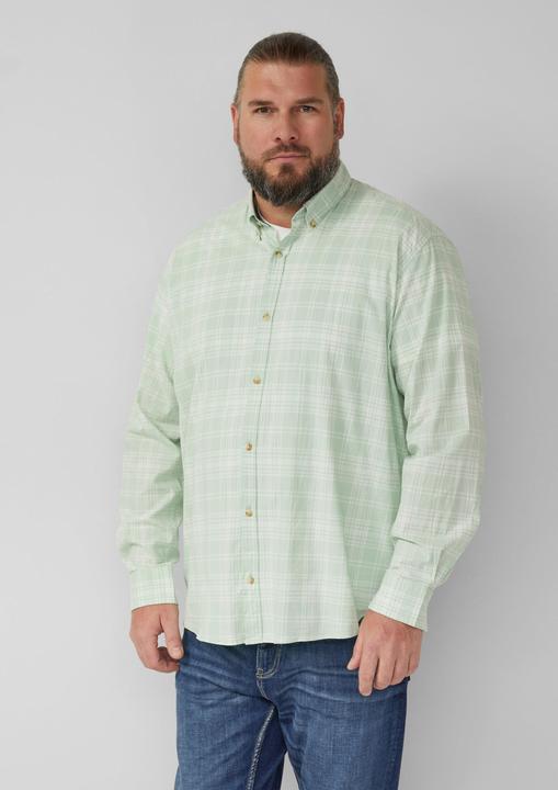 Immagine prodotto s.Oliver Hemd Regular Fit: Kariertes Baumwollhemd mit Button-Down-Kragen (3XL)