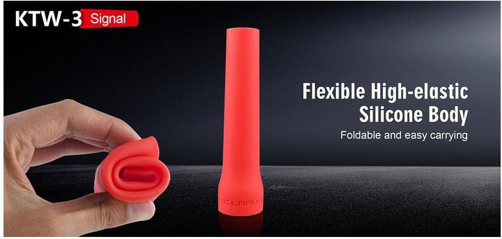 Actual product image Klarus KTW-3 luminous cone red