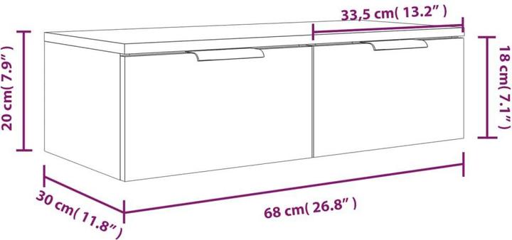 Immagine prodotto vidaXL Baker (68 x 30 x 20 cm)