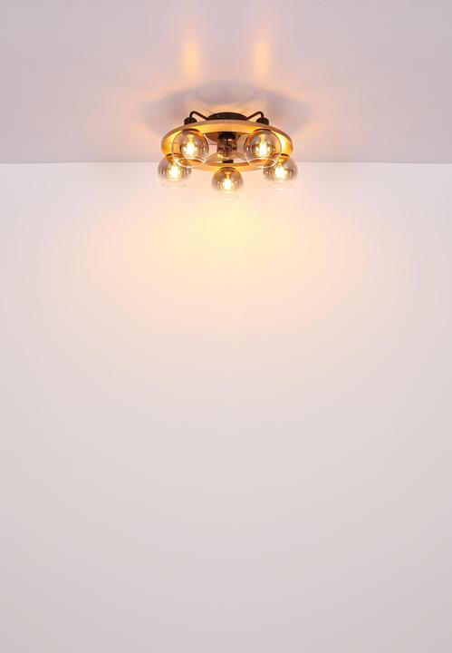 Actual product image Globo FAN METAL BLACK MATT, 5XE27 (42 dB)