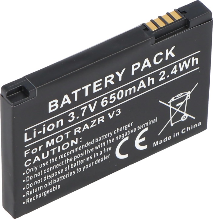 Actual product image Motorola Razr V3im battery, PEBL, SNN5696
