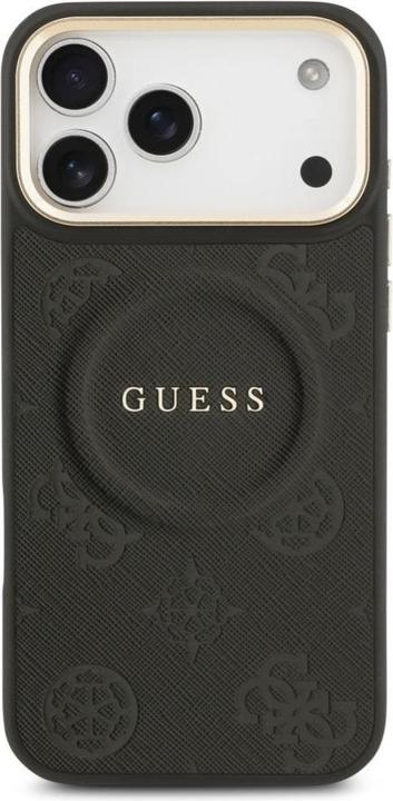 Produktbild Guess PU Leather Peony Pattern Case für Apple iPhone 17 Pro Max - black (Apple iPhone 17 Pro Max)