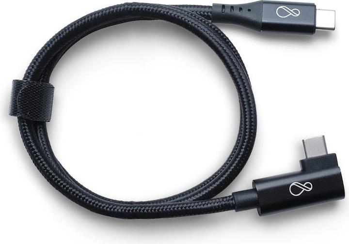 Produktbild Ochno USB-C Cable | Angled | DP Video Alt Mode | Male/Male | USB-C - USB-C | 3.1 Gen 2 | Braided | 0 (0.70 m, USB 3.2 Gen 2)