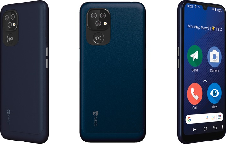 Actual product image Doro 8200 Plus (64 GB, Dark Blue, 6.10", Dual SIM, 16 Mpx, 4G)