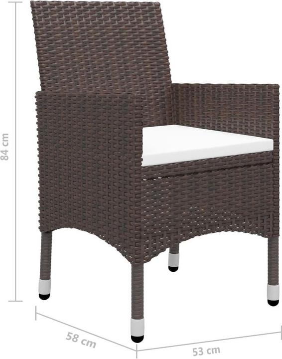 Produktbild vidaXL Gartenmöbel Set (80 x 80 x 75 cm)