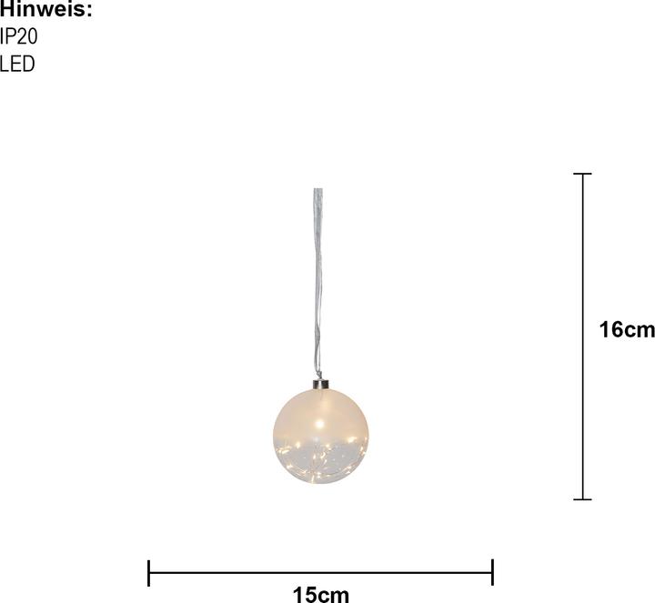 Image du produit Star Trading Glass Bauble Glow