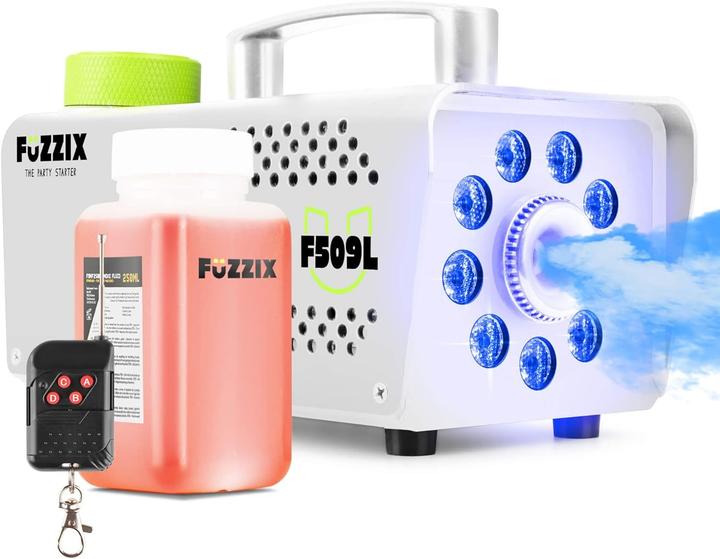 Fuzzix Party Rookmachine met Draadloze Afstandsbediening - F509L - 9 ingebouwde RBG