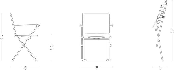 Image du produit Lafuma Anytime Fauteuil de jardin repas pliable Batyline Duo