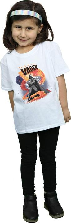 Actual product image Star Wars Girls Darth Vader Swirling Fury Cotton T-Shirt (116)