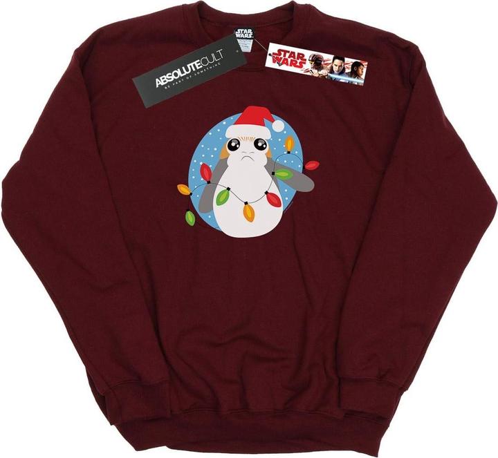 Immagine prodotto Star Wars The Last Jedi Porg Christmas Lights Felpa Uomo (S)