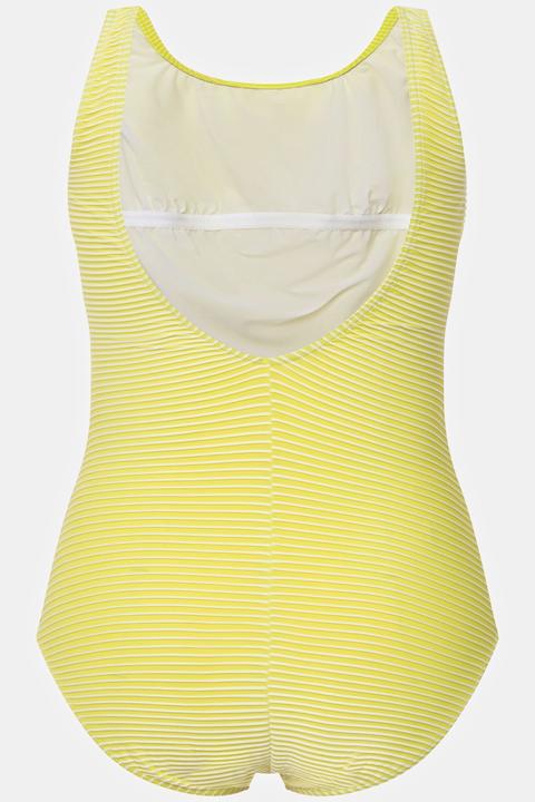 Actual product image Ulla Popken Stripe Print Fine Texture Swimsuit (48)