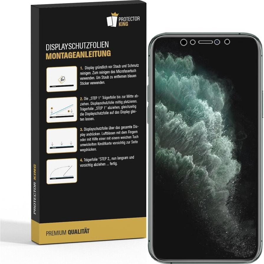 Thumbnail - Protectorking 1x Premium Displayschutzfolie Matt Entspiegelt (1 Stück, Apple iPhone XS), Smartphone Schutzfolie