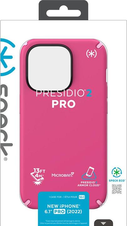 Actual product image speck Presidio2 Pro Apple iPhone 14 Pro Digital Pink - with Microban (Apple iPhone 14 Pro)