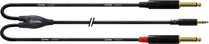 Image du produit Cordial CFY 3 WPP - Câble adaptateur Y (3 m, Jack 3,5 mm (AUX), jack 6.3mm)