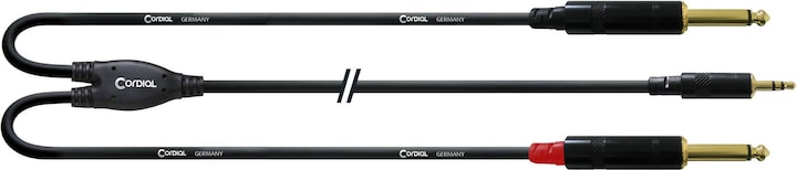 Immagine prodotto Cordial CFY 3 WPP - Cavo adattatore a Y (3 m, Connettore da 3,5 mm (AUX), Jack 6,3 mm)