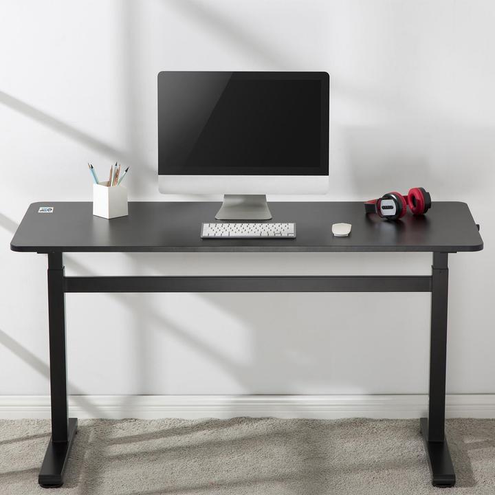Actual product image Ergo Office Handwriting desk height adjustment, max. 40 kg, max. height 117 cm, with worktop for sta (140 x 60 cm)