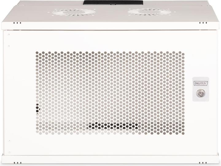 Produktbild Digitus 19" 7HE Wandgehäuse, SOHO PRO perforierte Tür, 370 x 540 x 400 mm, grau (10.86 HE, 19 Zoll Rack)