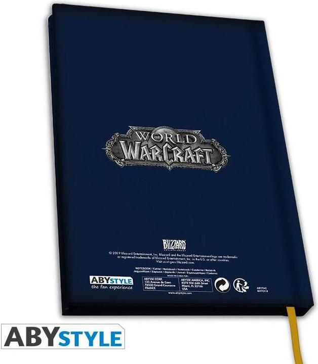 Image du produit ABYstyle WORLD OF WARCRAFT- Carnet d'alliance (A5, À rayures, Couverture rigide)