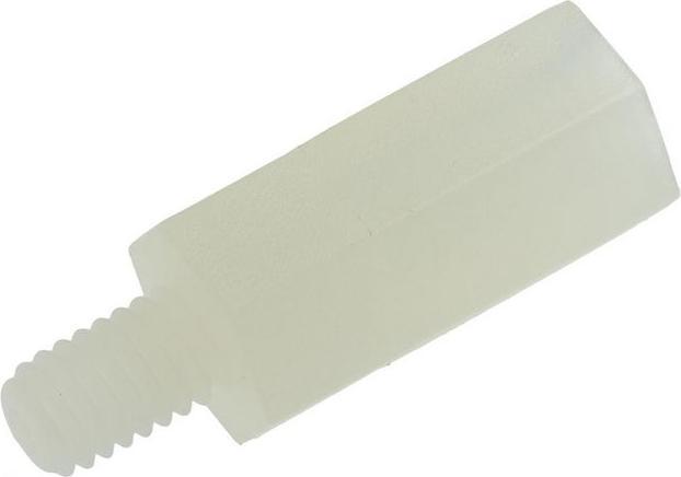 Produktbild RS PRO Abstandshalter: M4 x M4, Länge 15mm, Nylon