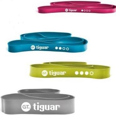 Image du produit Tiguar Bande élastique ® PowerBand GT (Couleur : Bleu - résistance moyenne) (2.08 m, Moyen)
