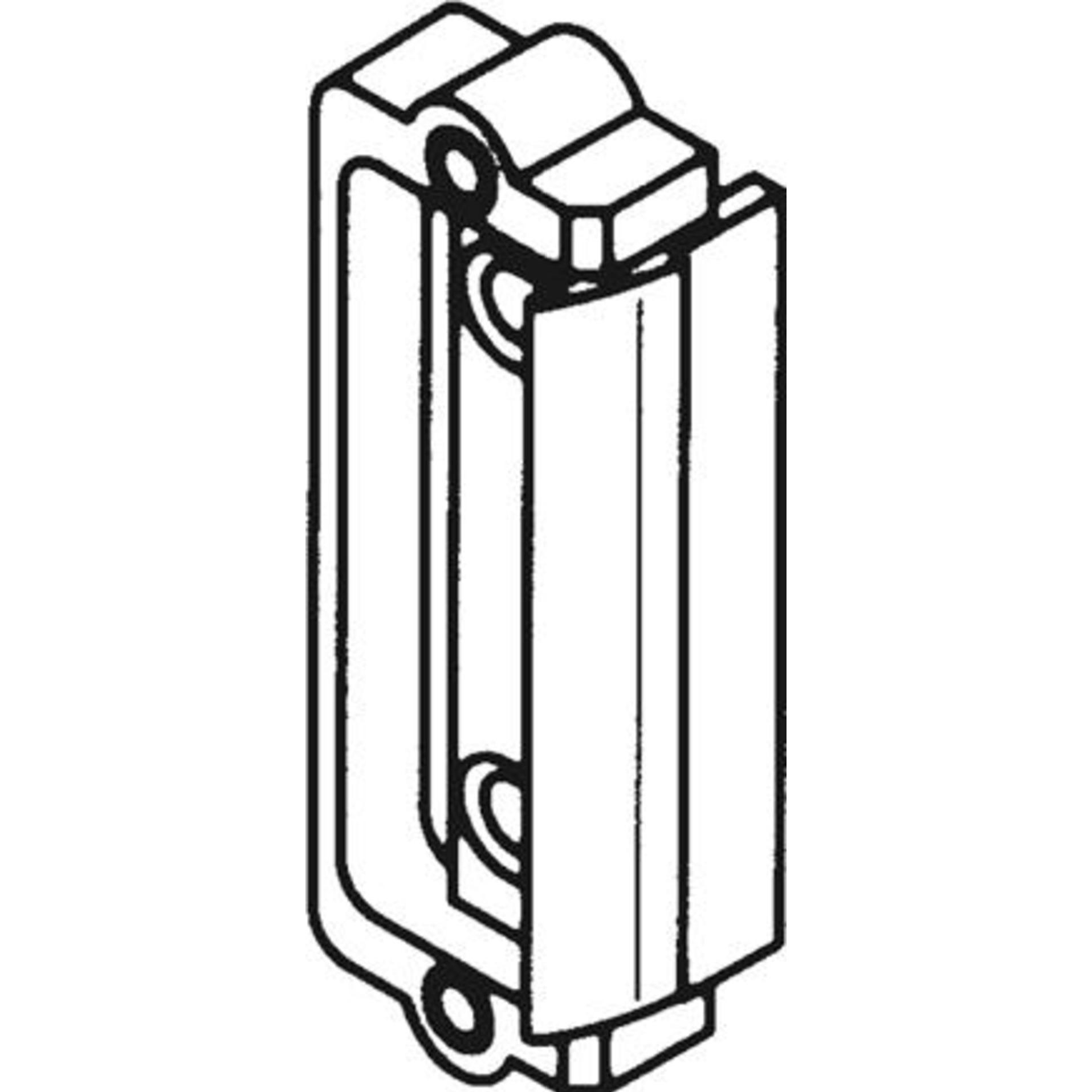 Magni, Raccordo porte, KFV pezzo di ricambio per scrocco n. 115 zincato chiaro