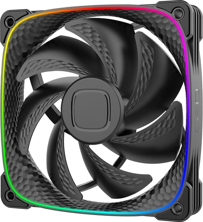 Immagine prodotto Geometric Future Ventola Squama 2503B RGB, confezione da 3 - 120 mm, nera (120 mm, 3 x)