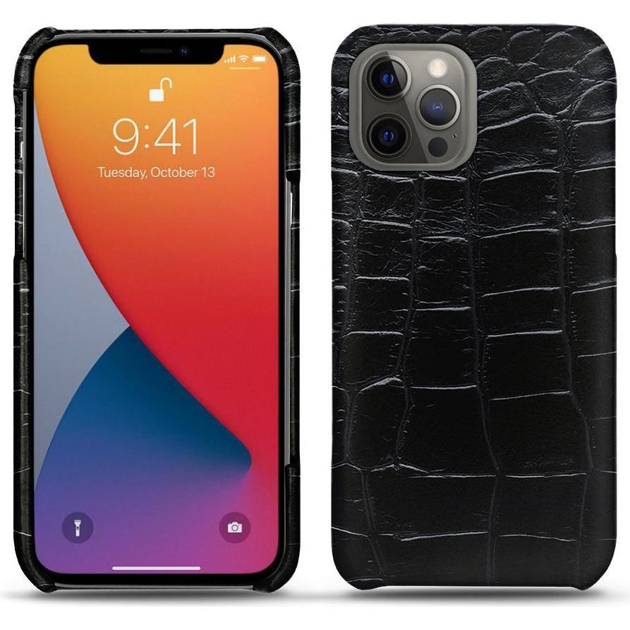 Noreve Lederschutzhülle (Apple iPhone 13 Pro), Smartphone Hülle, Schwarz