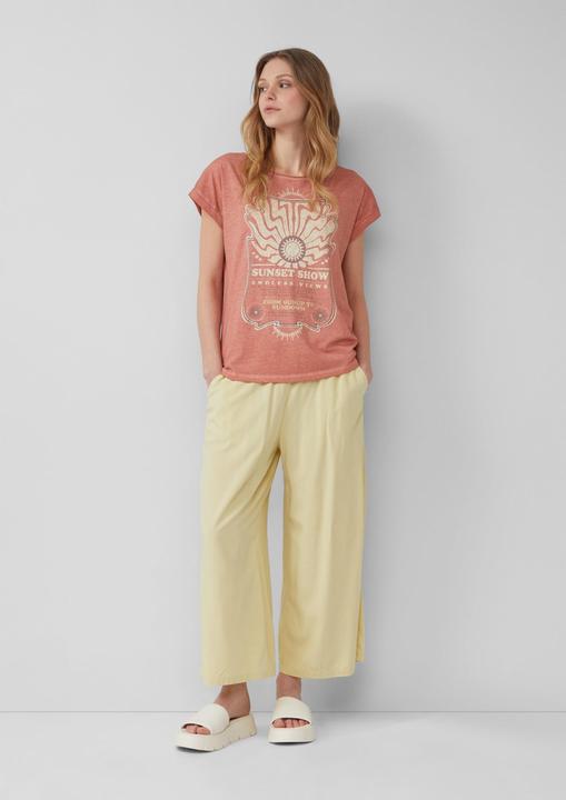 Produktbild S.Oliver T-Shirt Gewaschenes T-Shirt mit Frontprint (M)