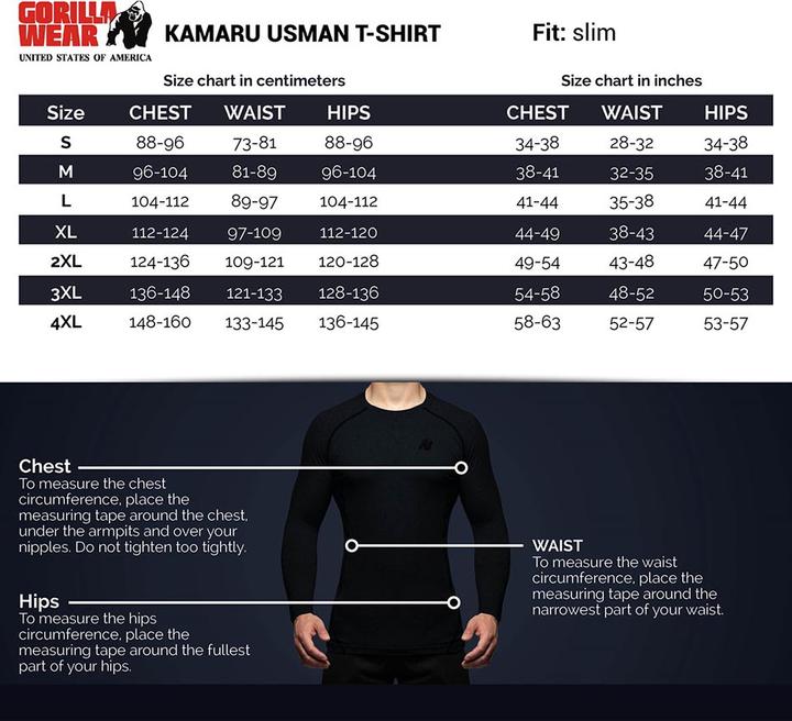 Produktbild Gorilla Wear Kamaru Usman T-Shirt Black (S)